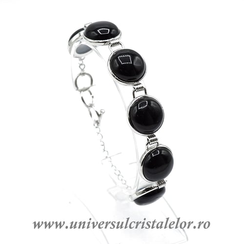 Bratara obsidian negru m10