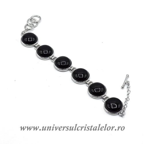 Bratara obsidian negru m10