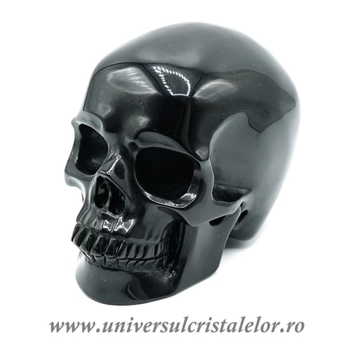 Craniu obsidian negru m1