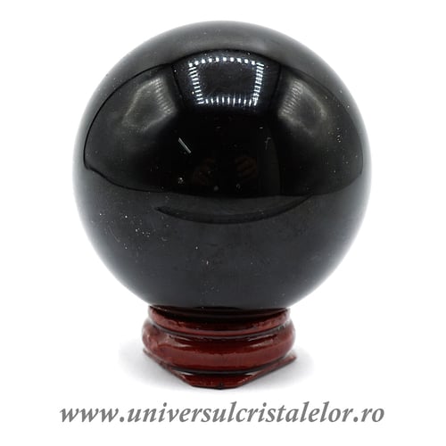 Sfera obsidian negru m6