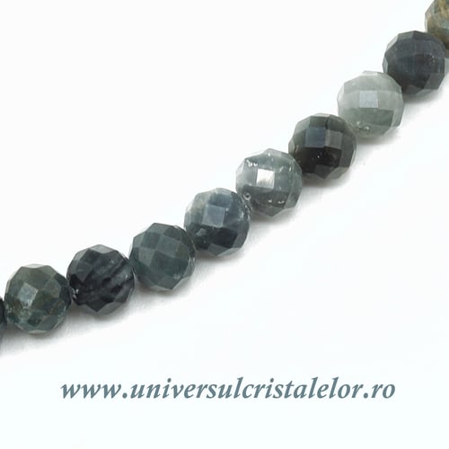 Colier ochi de pisica rotund fatetat - 5 mm