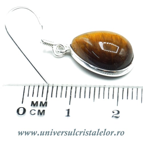 Cercei ochi de tigru lacrima