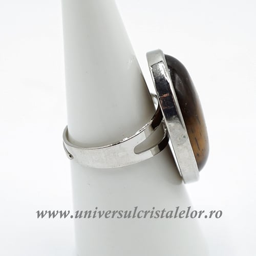 Inel ochi de tigru oval reglabil m5