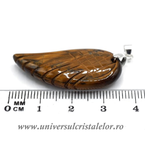 Pandantiv ochi de tigru aripa m2