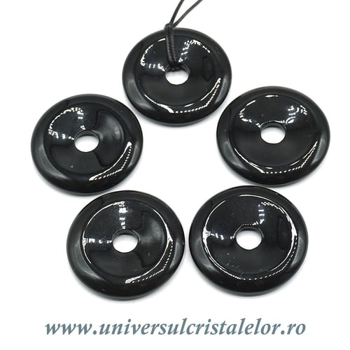 Piatra Pi onix negru -4cm