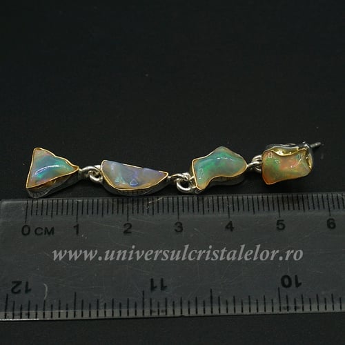 Cercei opal de foc unicat m04
