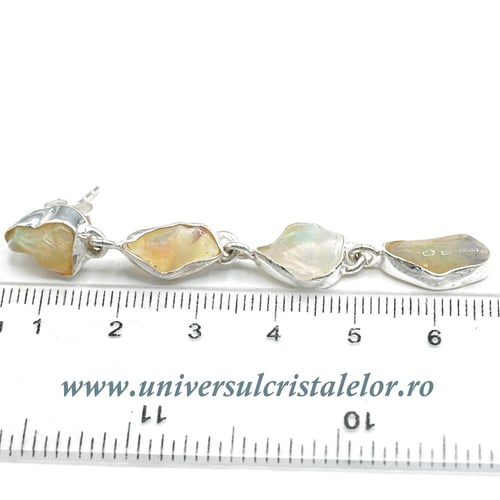 Cercei opal de foc unicat m03
