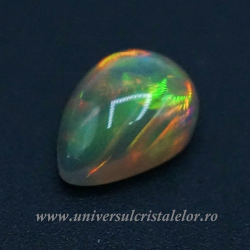 Opal negru Etiopia cabochon m04