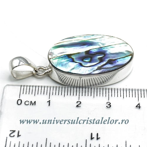 Pandantiv scoica paua unicat m03