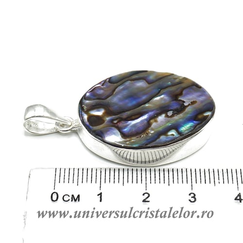 Pandantiv scoica paua unicat m02