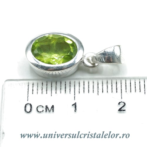 Pandantiv peridot oval fatetat m1