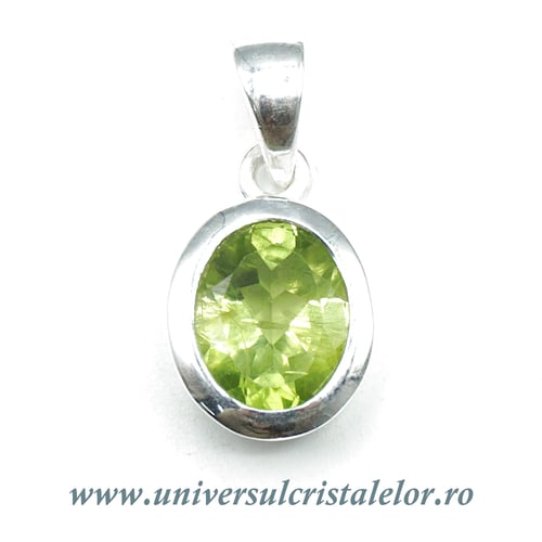 Pandantiv peridot oval fatetat m1