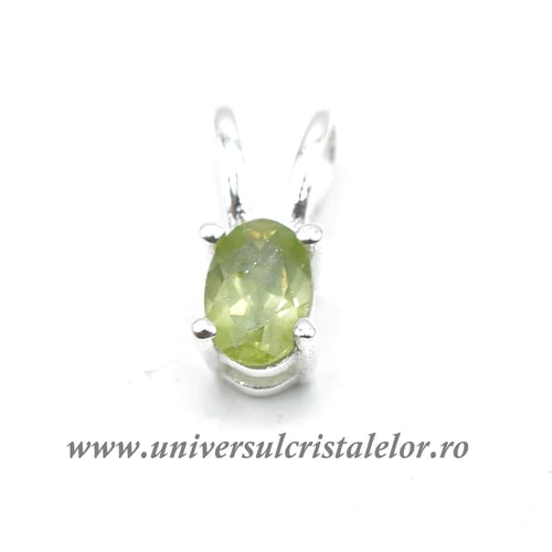 Pandantiv peridot oval fatetat