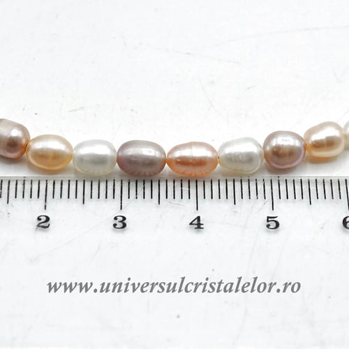 Colier perle multicolor