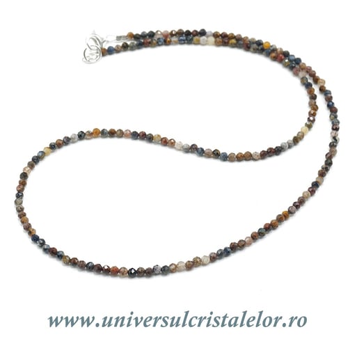 Colier pietersit rotund fatetat - 2,8mm