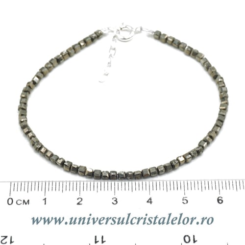 Bratara pirita cub fatetat - 2.5 mm