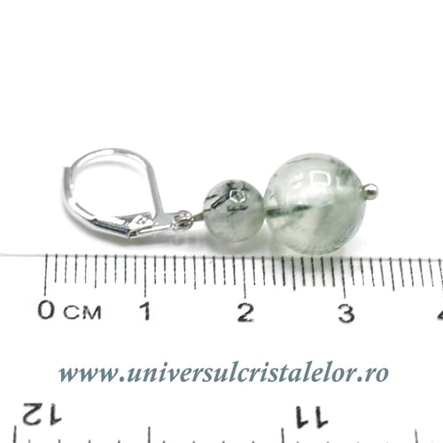 Cercei prehnit rotund-10mm m03