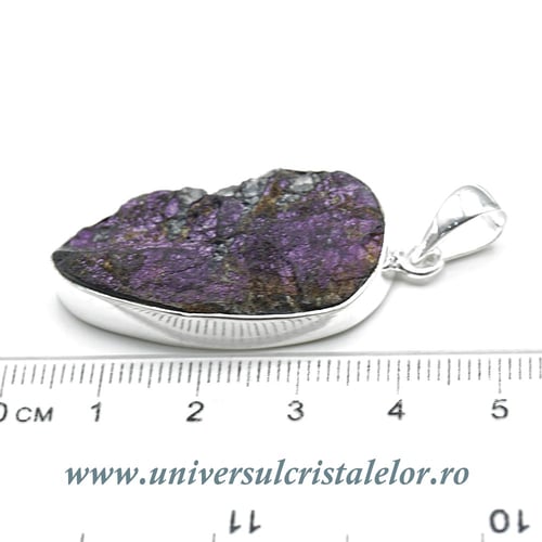 Pandantiv purpurit unicat m02