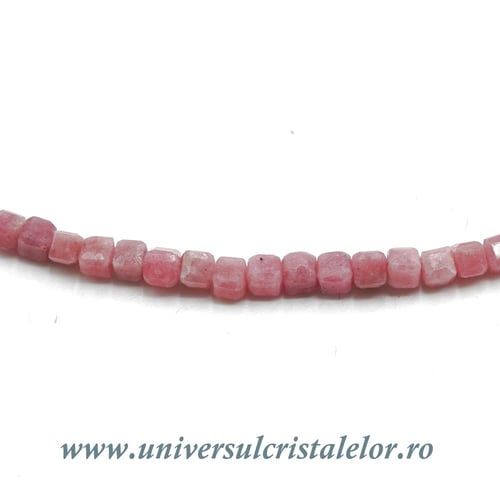 Colier rodonit cub fatetat - 2,3mm