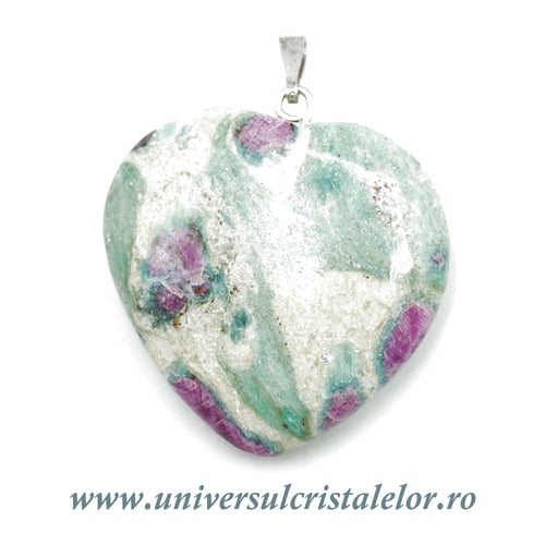 Pandantiv rubin in fucsit