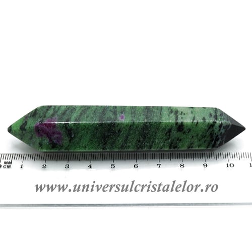 Bagheta dublu varf rubin in zoisit