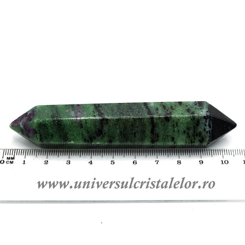 Bagheta dublu varf rubin in zoisit