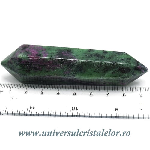 Bagheta dublu varf rubin in zoisit