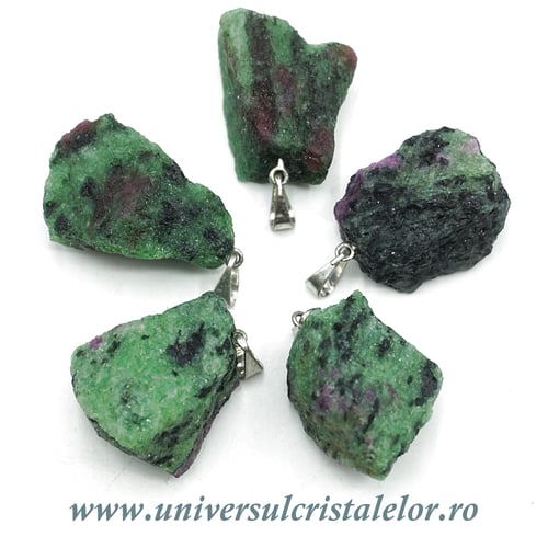 Pandantiv rubin in zoisit