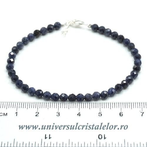 Bratara safir rotund fatetat - 4,2mm