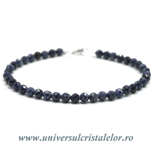 Bratara safir rotund fatetat - 4,2mm