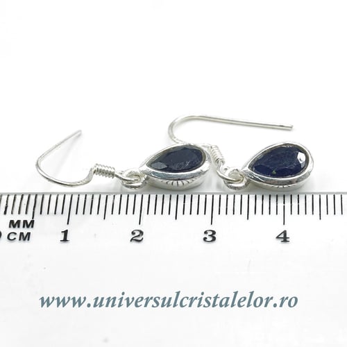 Cercei safir lacrima fatetat