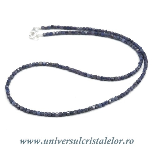 Colier safir cub fatetat - 2.3 mm