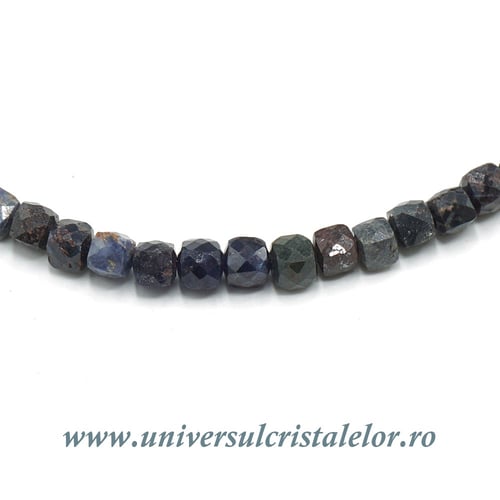 Colier safir cub fatetat - 4,7mm