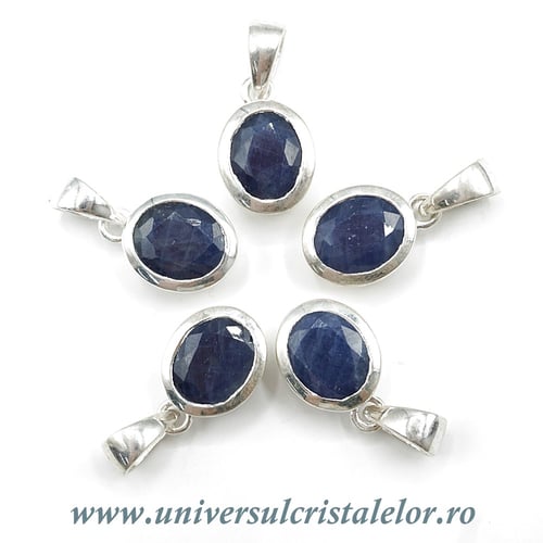 Pandantiv safir oval fatetat
