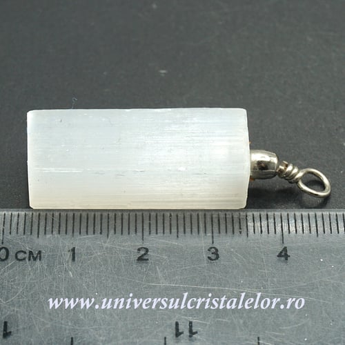 Pandantiv selenit brut