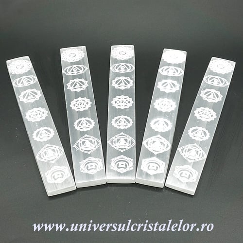 Bagheta selenit 7 chakre