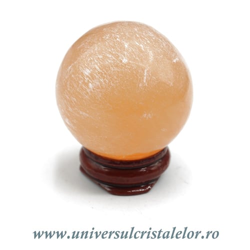 Sfera selenit orange 4 cm