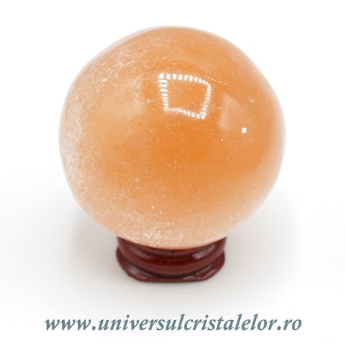 Sfera selenit orange 5.5 cm