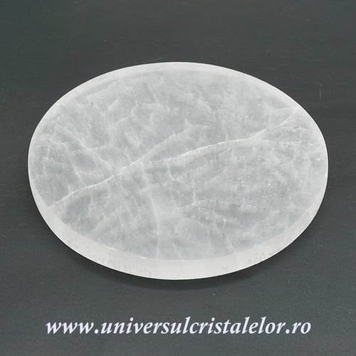 Selenit suport rotund 15 cm