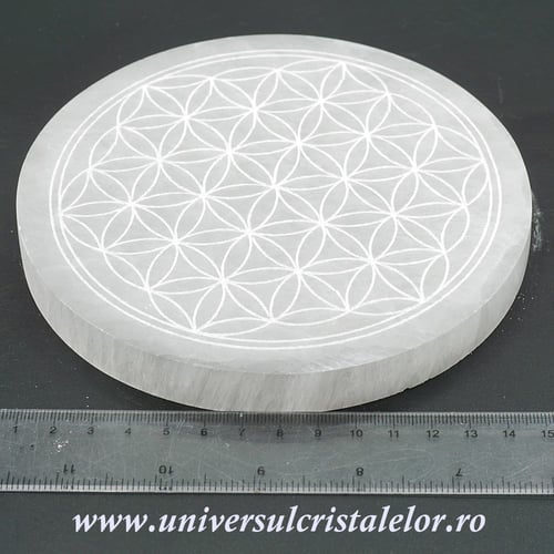 Selenit suport floarea vietii 15 cm
