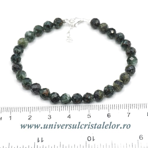 Bratara serafinit rotund fatetat - 6mm