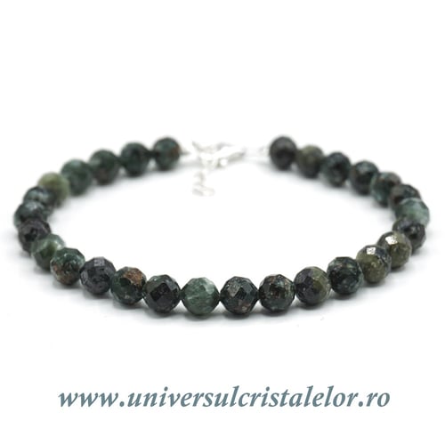 Bratara serafinit rotund fatetat - 6mm