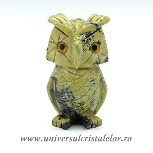 Figurina serpentin bufnita c2