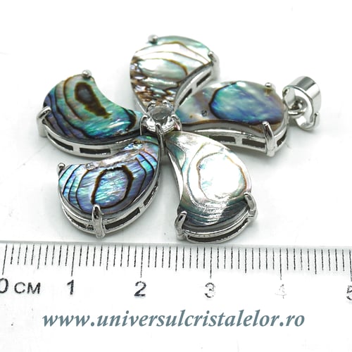 Pandantiv scoica paua floare