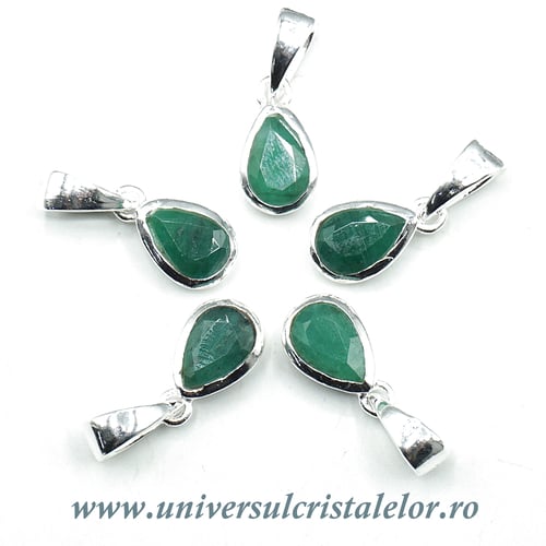 Pandantiv smarald lacrima