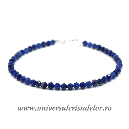 Bratara sodalit rotund fatetat 3,4 mm