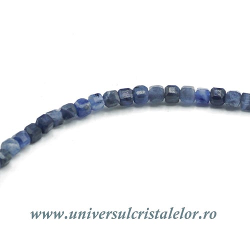 Colier sodalit cub fatetat - 2,5mm