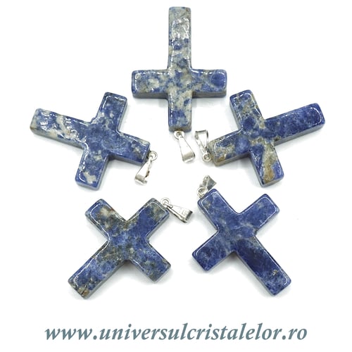 Pandantiv sodalit cruciulita