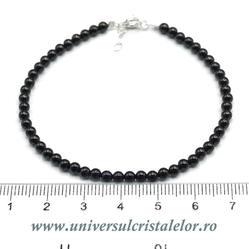 Bratara spinel rotund fatetat - 3,4 mm