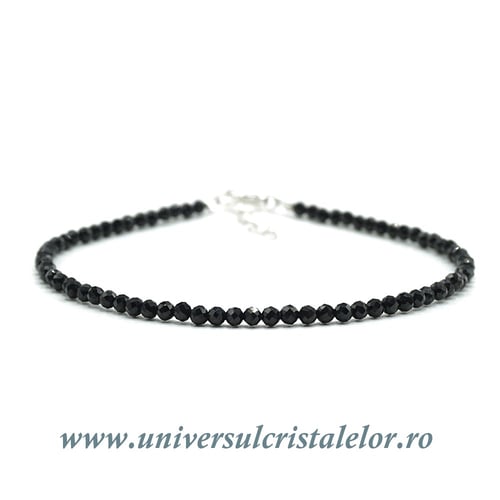 Bratara spinel rotund fatetat - 2.5 mm